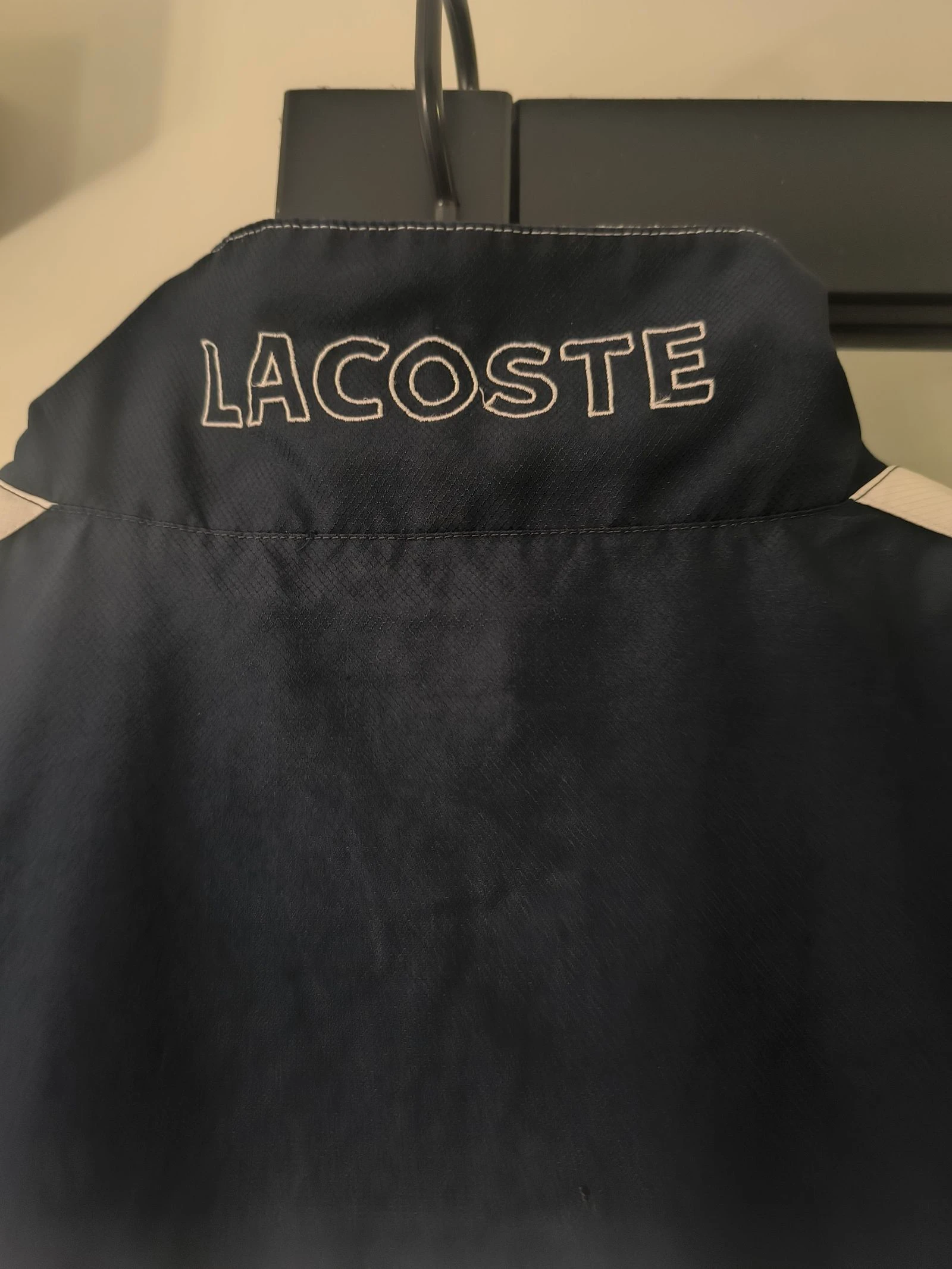 Vest / Windjack Lacoste Sport vintage marineblauw en wit - Maat 6 (XL/XXL) – photo 13